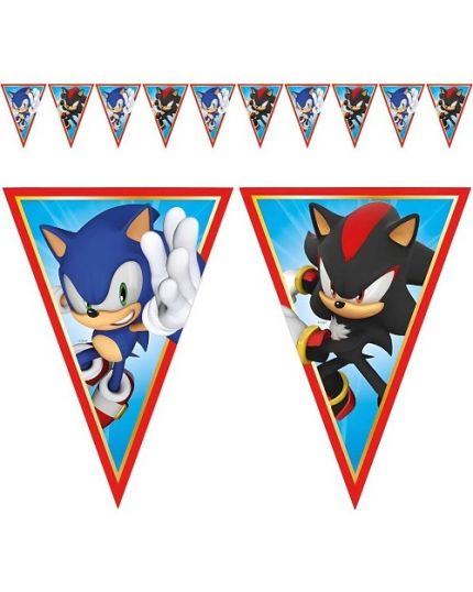 Festone Bandierine Carta Sonic