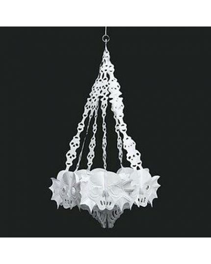 Decorazione da Appendere Pvc Lampadario Mostruoso Bianco 40x60cm