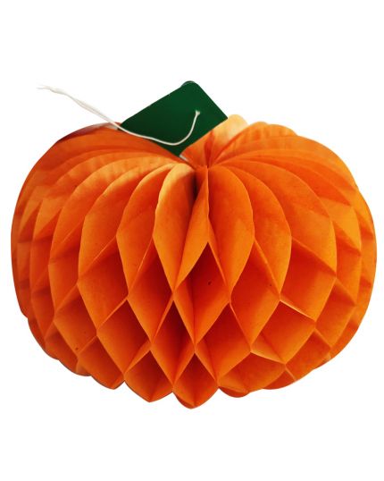 Decorazione Carta Zucca da Appendere 16cm