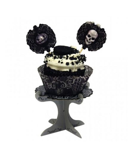 Alzatine Teschio Halloween per Cupcakes Muffin 
