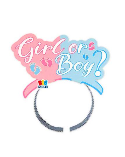 Cerchietti Carta Baby Shower Team Girl or Boy Gender Reveal