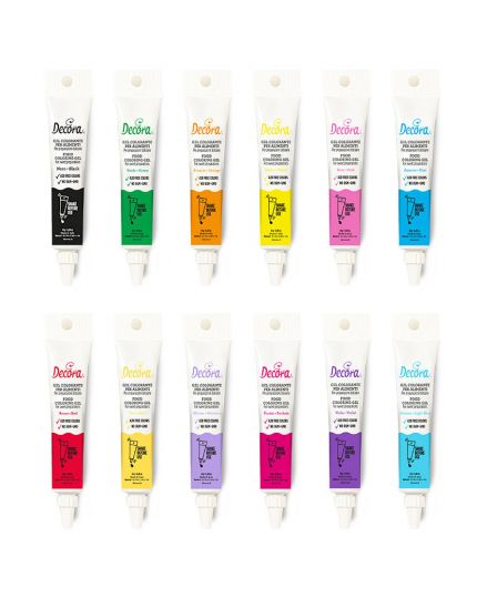 Colorante Alimentare Gel in Tubetto Decora Vari Colori 14gr