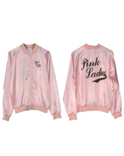 Giubbotto Grease Raso Pink Ladies Donna