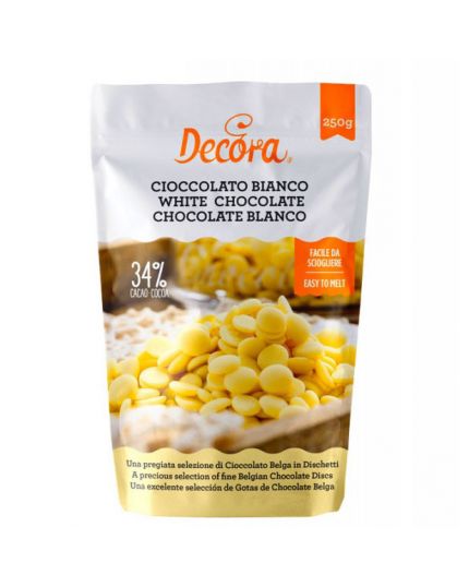 Gocce Dischetti Cioccolato Bianco Decora