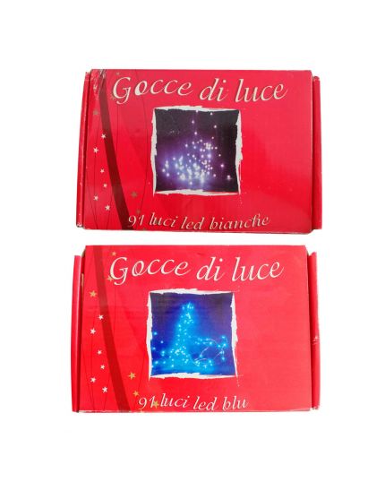 Filo Rame 91 Micro LED Gocce di Luce Colorate con Alimentatore 5 Metri