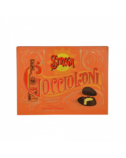Goccioloni Cioccolatini Fondenti ripieni di Liquore Strega 195gr