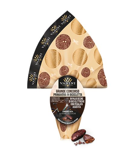 Uovo Pasqua Fondente con Granella di Cacao Vanini 320gr
