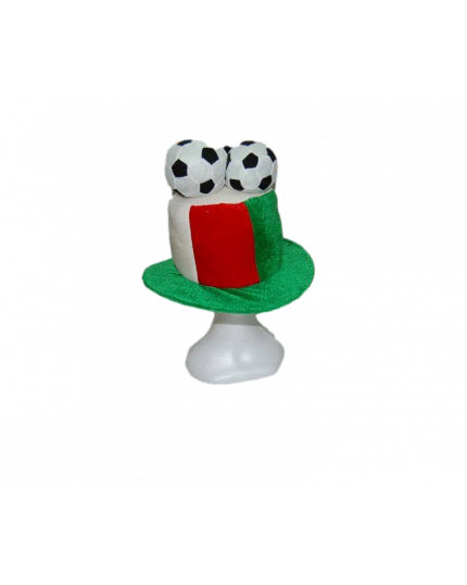 Cappello Tricolore Italia con Palle da Calcio 