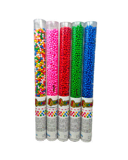 Tubo Sparapallini in Polistirolo Colori Assortiti 50cm 