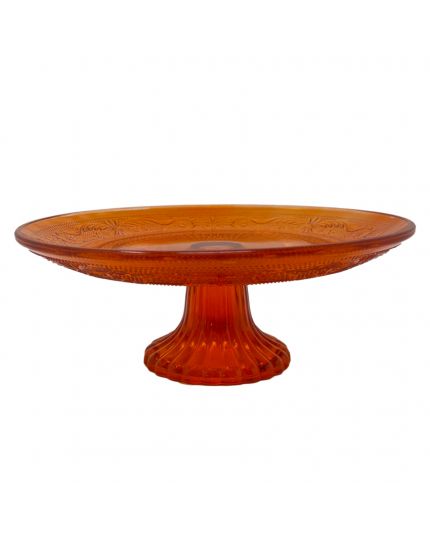 Alzatina Arancione in Vetro 