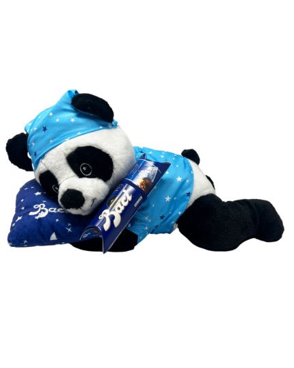 Peluche Panda Sdraiato con Tubo Baci Perugina Classic 37,5 gr