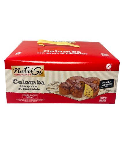 Colomba Senza Lattosio e Senza Glutine con Gocce di Cioccolato NutriSì 350gr