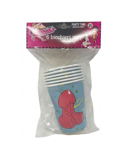 Bicchieri in Carta Fallo Sexy 