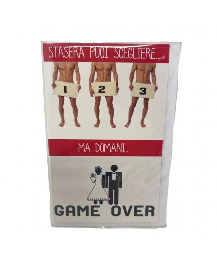 Biglietto Auguri Game Over Addio al Nubilato 