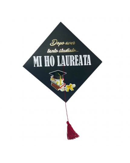 Super Cappello Laurea Stampato 