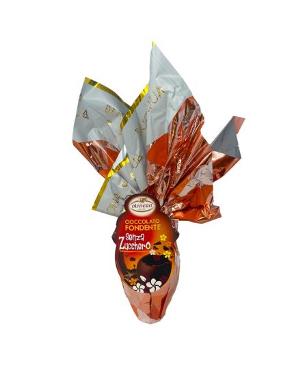 Uovo Pasqua Cioccolato Fondente Senza Zucchero Oliviero 270gr