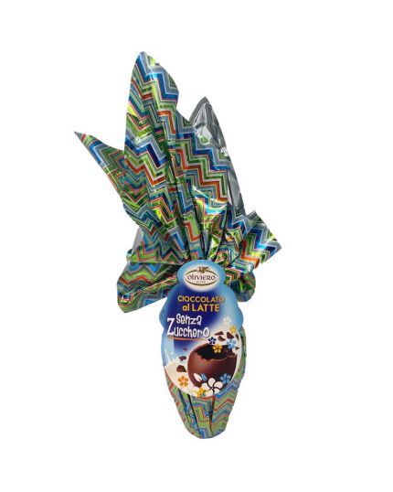 Uovo Pasqua Cioccolato al Latte Senza Zucchero Oliviero 270gr