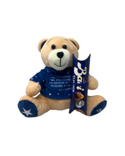 Peluche Orsetto Cupido con Tubo Baci Perugina 37,5gr