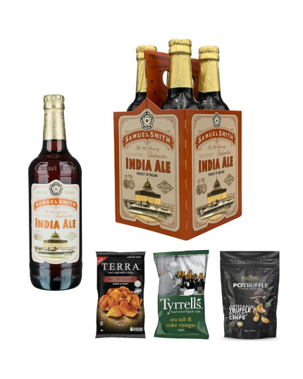 Cassetta da 4 bottiglie di Birra Artigianale -Samuel Smith- INDIA ALE The Old Brewery Tadcaster U.K. 355ml 5%