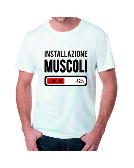 T-Shirt Uomo Installazione Muscoli