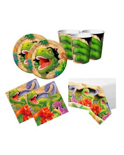 Kit Coordinato Tavola Dino Blast Dinosauro per 32 Persone