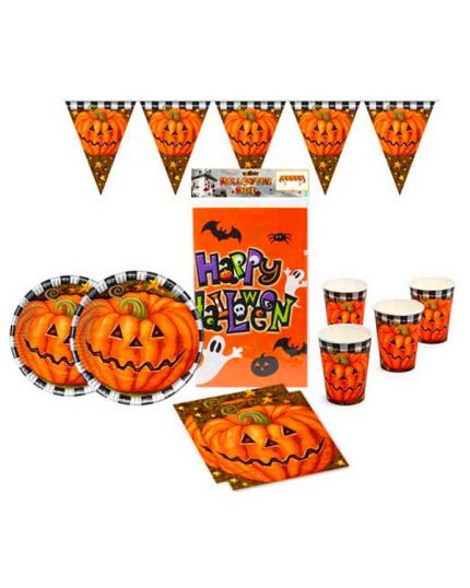 Kit Coordinato Tavola Halloween per 24 Persone