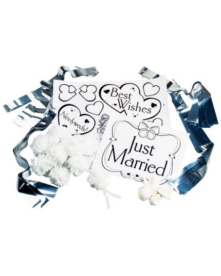 Kit Decorazione per Auto Matrimonio Just Married Wilton