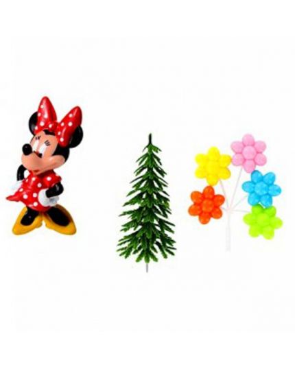 Kit Sopratorta Cake Topper Pvc Minnie 