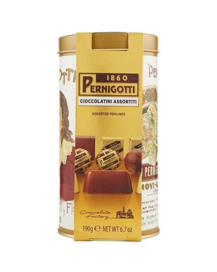 Praline Assortite in Elegante Scatola Latta Pernigotti 190gr