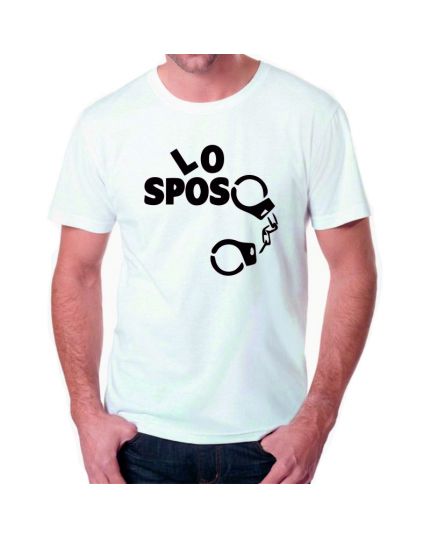 T-Shirt Uomo Sposo in Manette