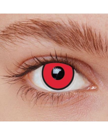 Lenti a contatto rosse con bordo nero