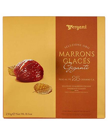 Scatola Marron Glaces Giganti Vergani 230gr