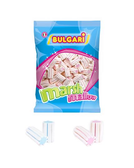 Caramella Marshmallow Estruso Striato Colorato Bulgari 1 Kg