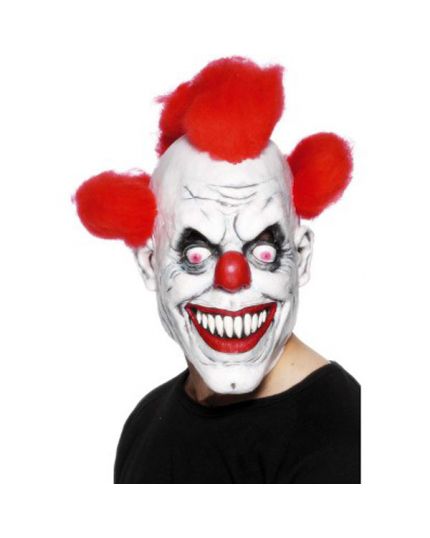 Maschera Lattice Clown Horror con Capelli Rossi