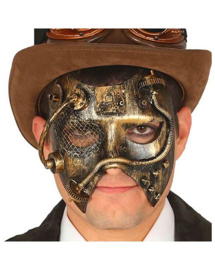 Maschera Steampunk Oro