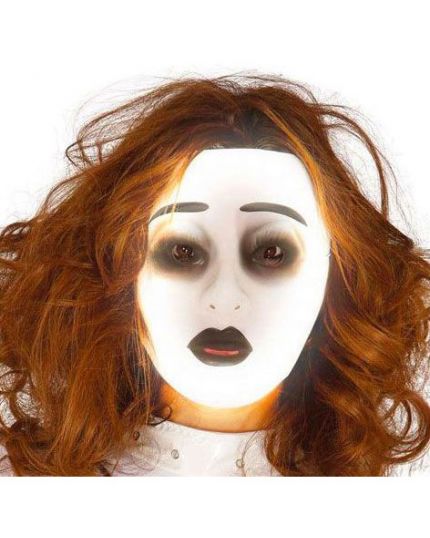 Maschera Trasparente Fluorescente Donna
