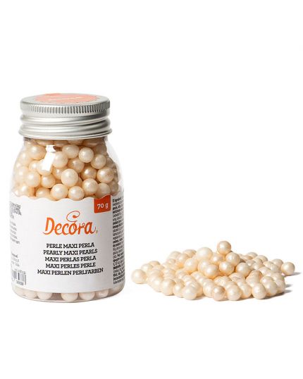 Decorazioni Maxi Perle in Zucchero Color Perla Decora 70gr 0,8mm