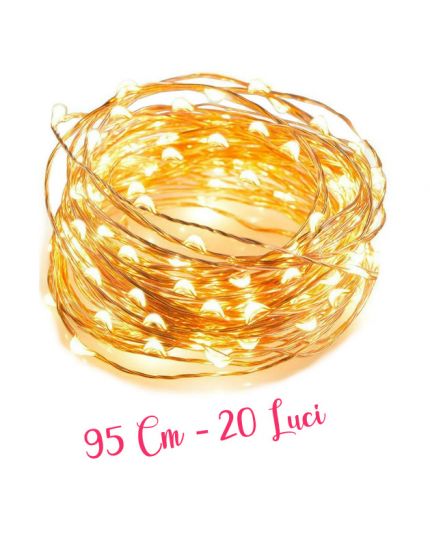 Filo Rame con Micro LED Colorati 20 Luci 95cm