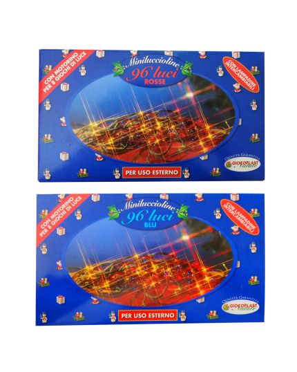 Filo Verde Miniluccioline 96 Luci Colorate 7,8 Metri con 8 Giochi di Luce