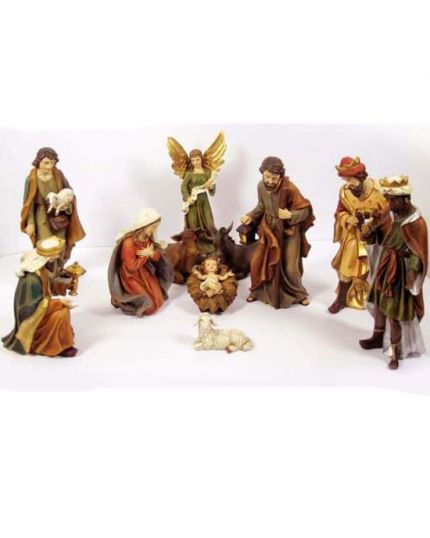 Presepe Natività in Resina 36cm 11pz