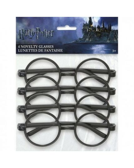 Occhiali Rotondi Neri Harry Potter 4Pz
