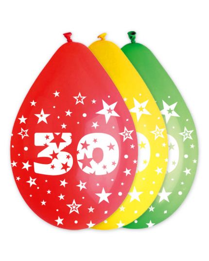 Palloncini Lattice Multicolor 30 Anni