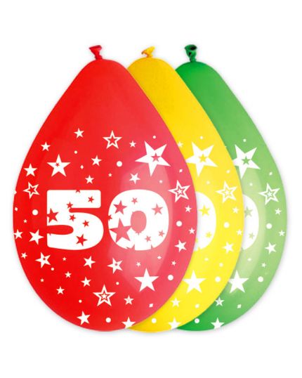 Palloncini Lattice Multicolor 50 Anni