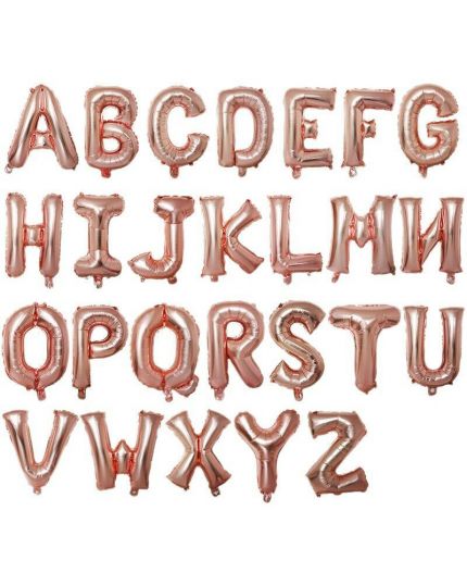 Palloncino Foil Lettera Oro Rosa 35cm