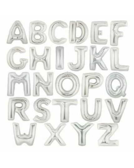 Palloncino Foil Lettera Argento 35cm