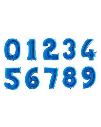 Palloncino Mylar Numero Blu 90cm
