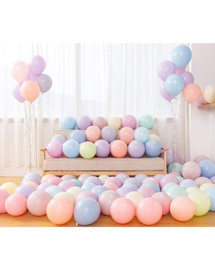 Palloncini Lattice Medi Multicolor Pastello Soft Rainbow 50pz