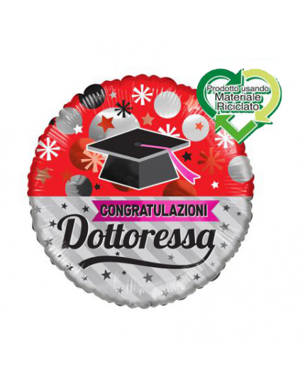 Palloncino Mylar Congratulazioni Dottore/Dottoressa 46cm