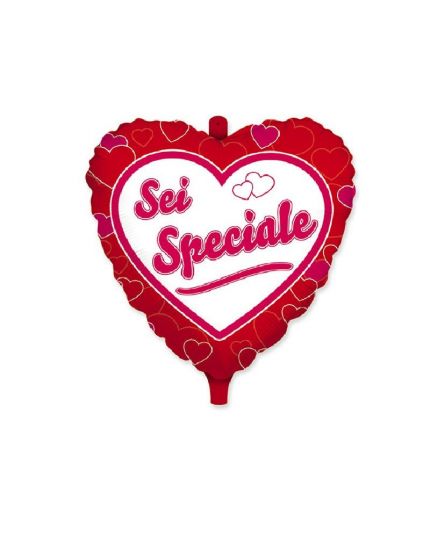 Palloncino Mylar Cuore Rosso Con Scritta Sei Speciale 