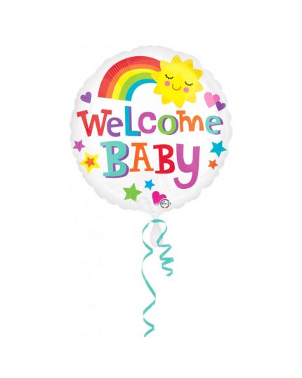 Palloncino Foil Rotondo Welcome Baby